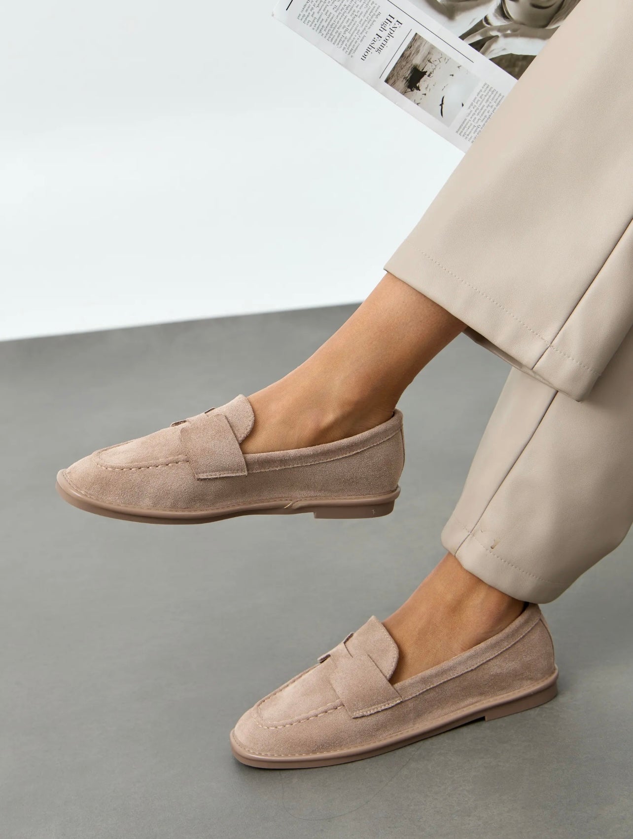 Mocassin Femme Classique-en Daim