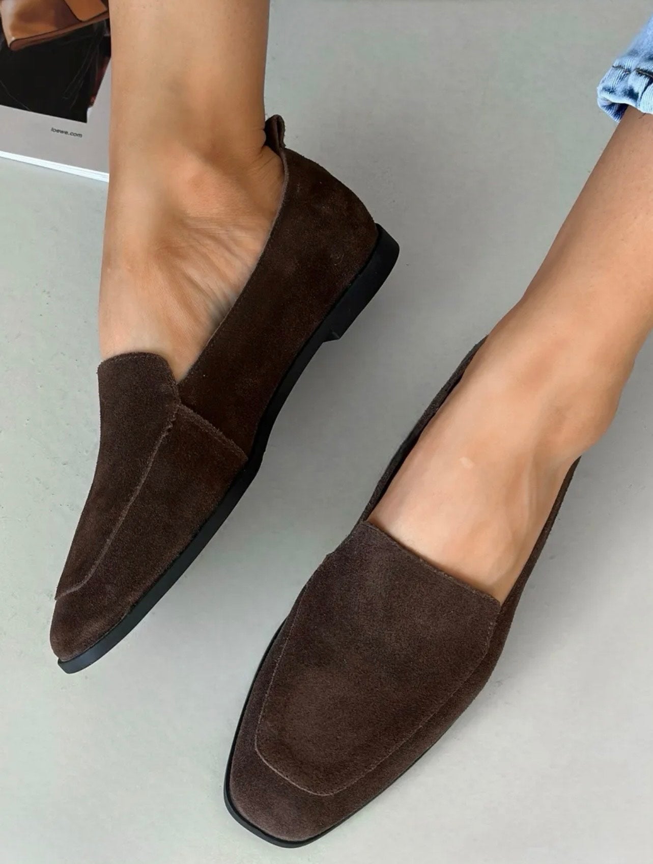 Mocassin PERLA en daim