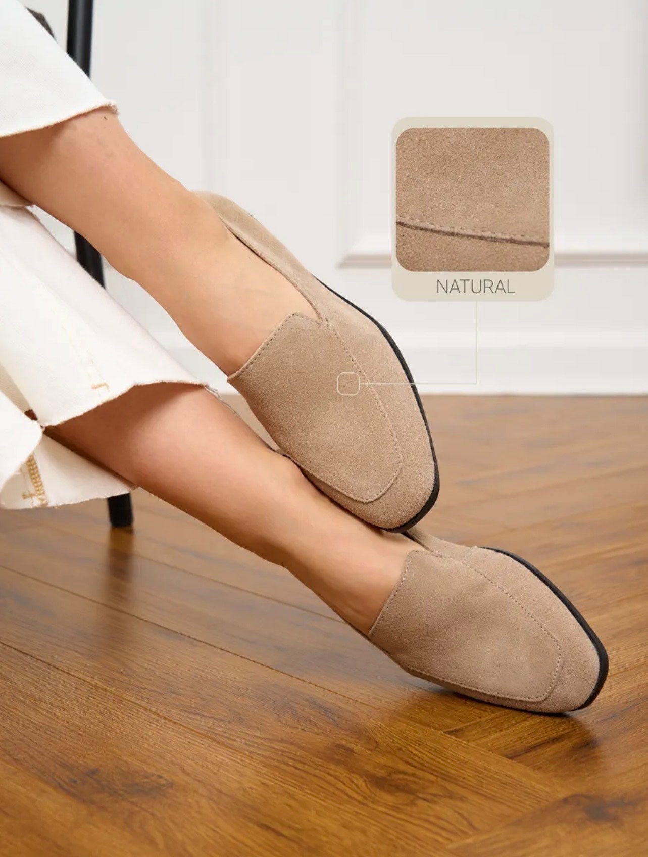Mocassin PERLA en daim