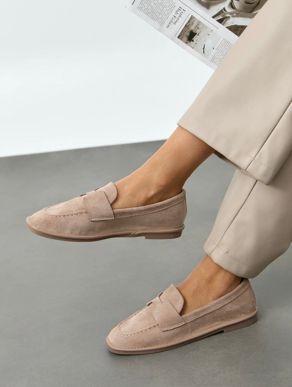 Mocassin Femme Classique-en Daim
